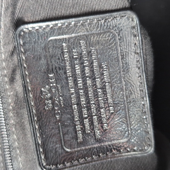 Coach Glen Plaid Coated Canvas Peyton Cora Dome Satchel - Picture 9 of 13